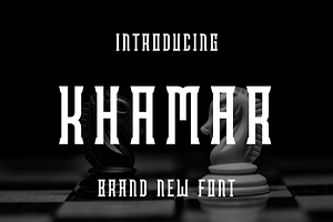 Khamar, a Serif Font by lelevien