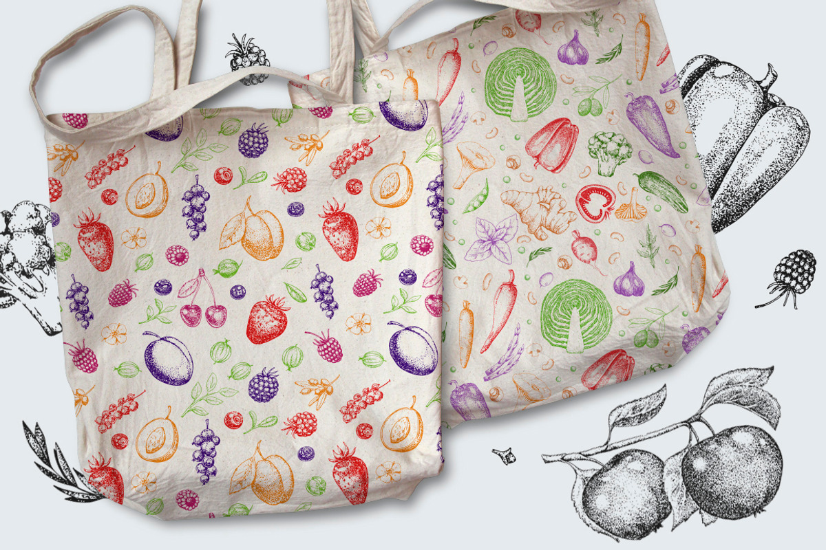 Hand drawn vegetables and fruit, a Decorative Illustration by Ulafant (Photo 8 of 25)