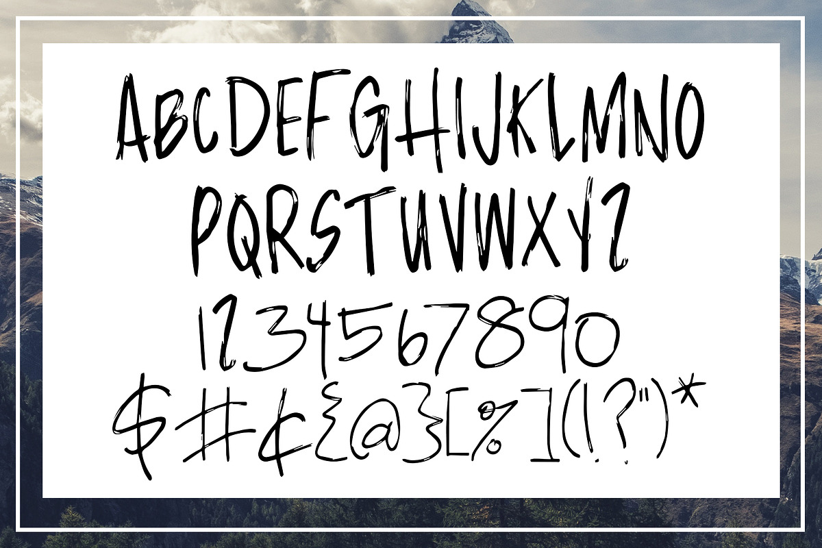 Rocky Brush Font preview 7