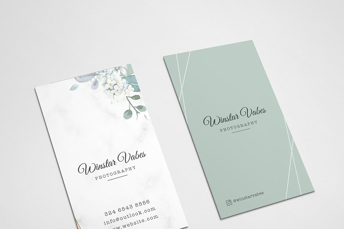 Photography Business Card, a Business Card Template by TelaTemplates (Photo 4 of 7)