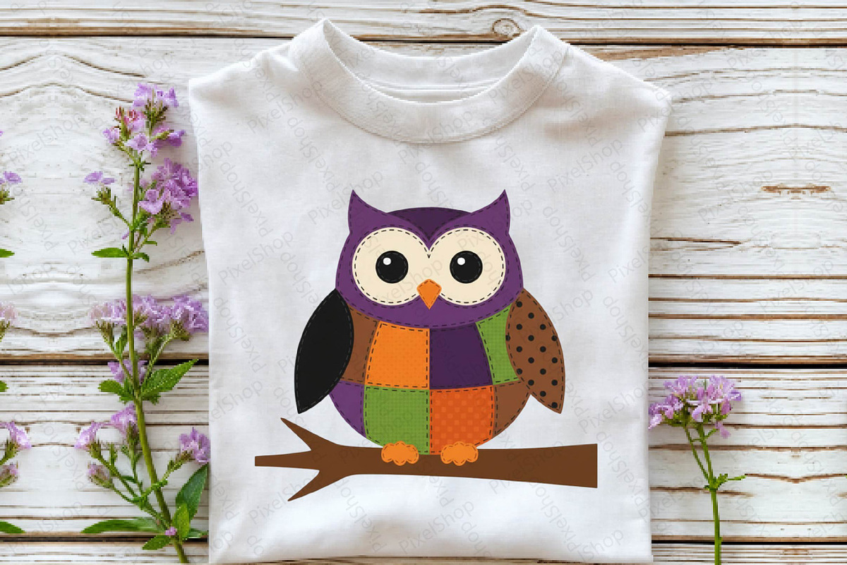 Owl Fall Patchwork Sublimation Hallo, an Illustration by DreamPrint404 (Photo 2 of 5)