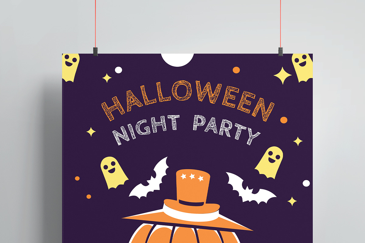Halloween Night Party, a Flyer Template by MightyDesign (Photo 2 of 8)