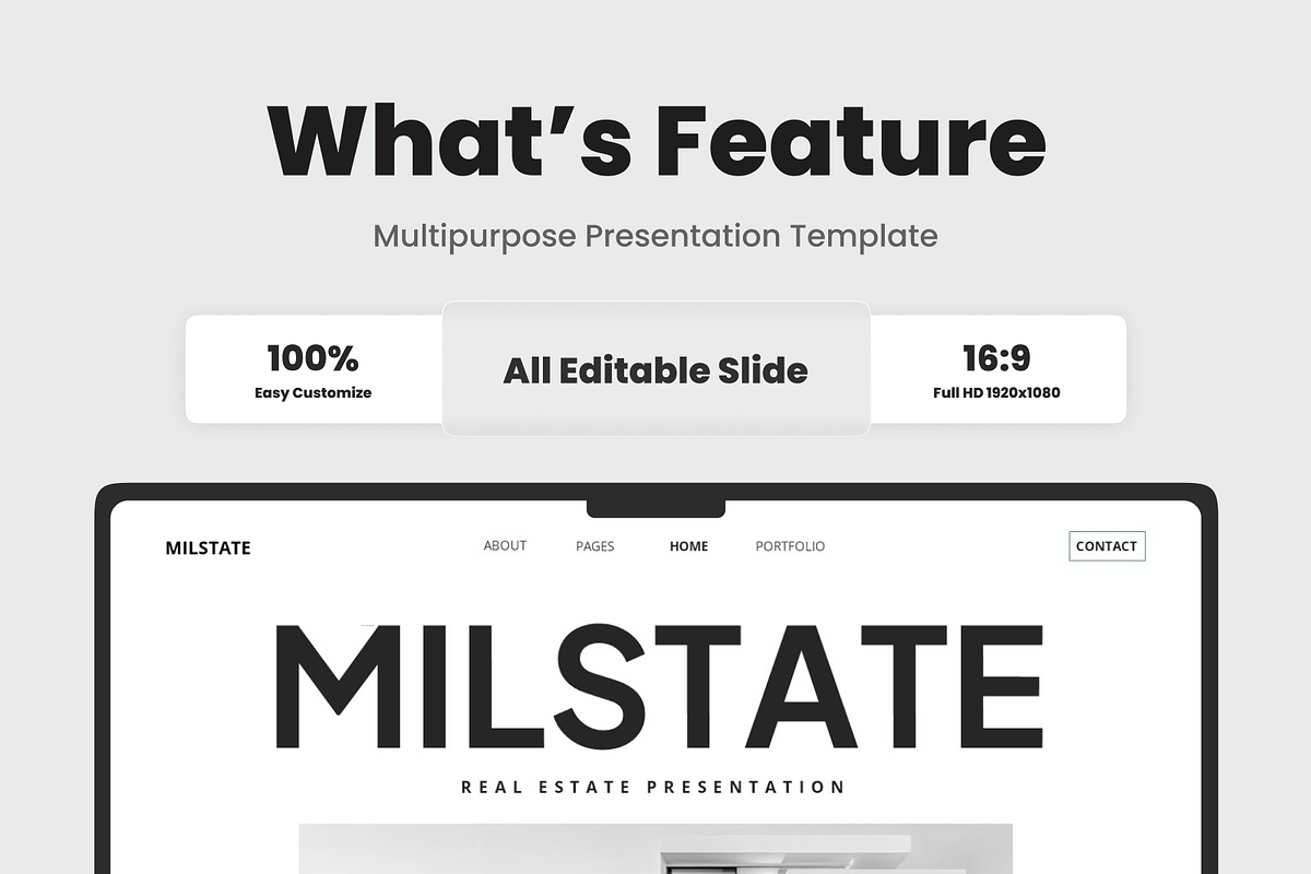 Real Estate Presentation PowerPoint, a Presentation Template by SquidPixey (Photo 3 of 6)