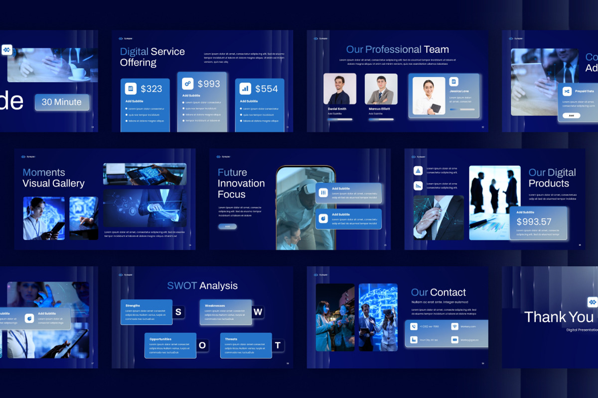 Tech Company Google Slides, a Presentation Template by Loin Studio (Photo 4 of 4)