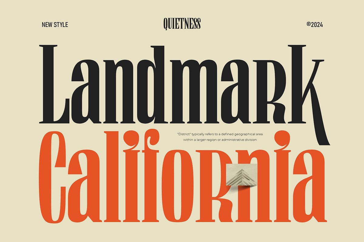 Quietness Condensed, a Serif Font by Aksapix Studio (Photo 2 of 10)