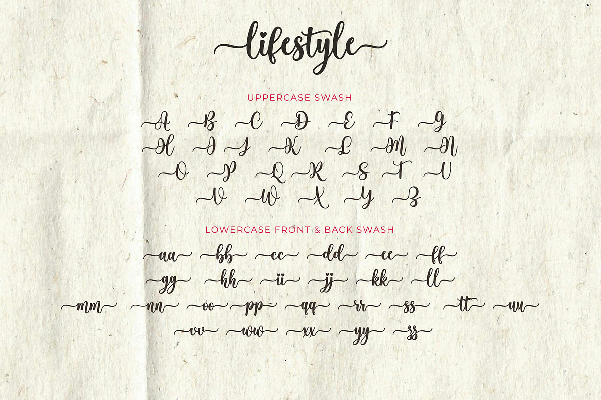 Lifestyle - Tail Swash Script Font, a Script Font by Airotype (Photo 11 of 12)