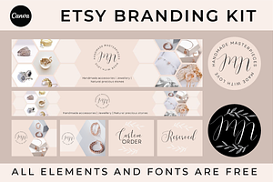 Editable ETSY shop branding kit