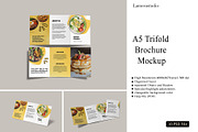 A5 Trifold Brochure Mockup, a Brochure Template by lamorastudio (Thumbnail 1 of 11)