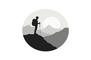 Mountain Explorer Silhouette Bundle, an Object Graphic by Gfx_Store (Thumbnail 5 of 13)