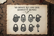 60 Ornate Key and Lock Silhouette, a Technology Illustration by Amazin_art (Thumbnail 1 of 21)