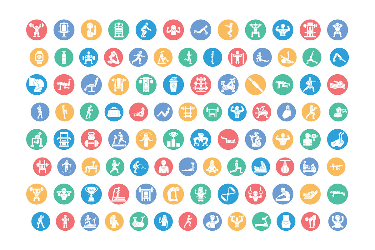 Workout Vector Icons Pack, a Solid Icon by Vector Portal (Photo 2 of 5)