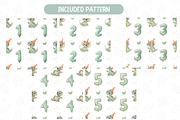 Cute Birthday Dino Clipart Set, an Illustration by TatiMockup (Thumbnail 5 of 6)