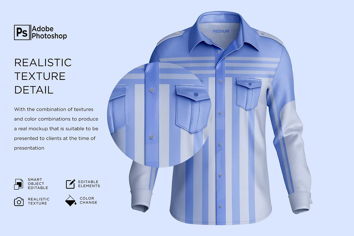 Casual Long Sleeve Shirt Mockup, a Hoody Mockup by Nanggroe Scripting (Photo 3 of 7)
