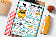 FREE! Trifold + Food Menu Burger, a Brochure Template by BarcelonaShop (Thumbnail 3 of 4)
