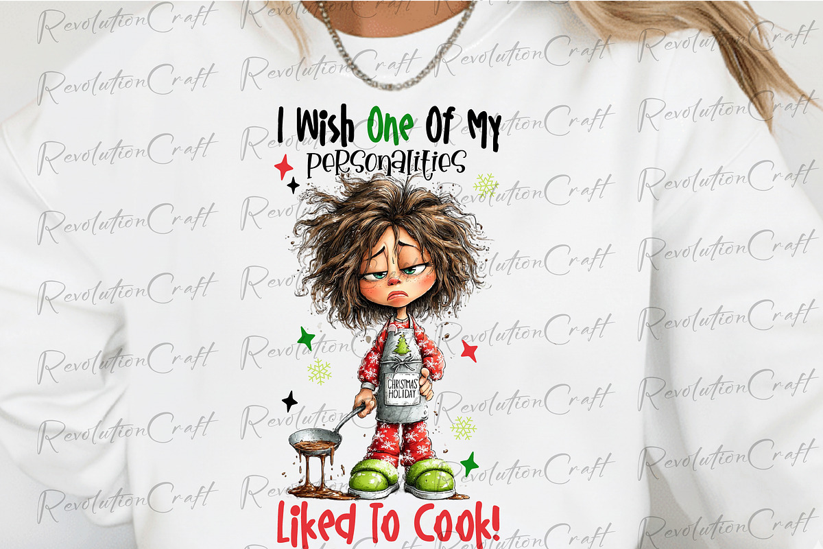 Housewife Christmas Cooking Png, an Illustration by OK Design (Photo 2 of 4)