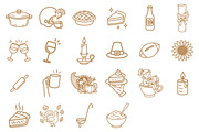 Hand Drawn Thanksgiving Clipart Bund, an Illustration by Daily.Designs (Thumbnail 3 of 4)