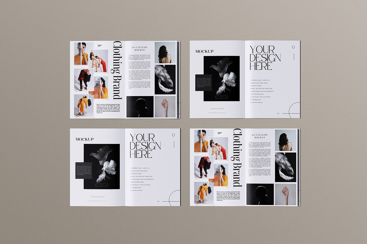 A4 Brochure / Catalog Mockup, a Books & Magazine Mockup by swsi-studio (Photo 5 of 6)