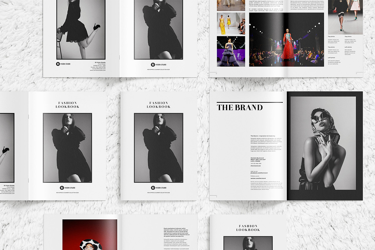 Fashion Lookbook Canva InDesign, a Brochure Template by ID Vision Studio (Photo 3 of 16)