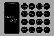 Black Instagram Highlight Covers, a Social Media Template by Boltik Studio (Thumbnail 3 of 7)