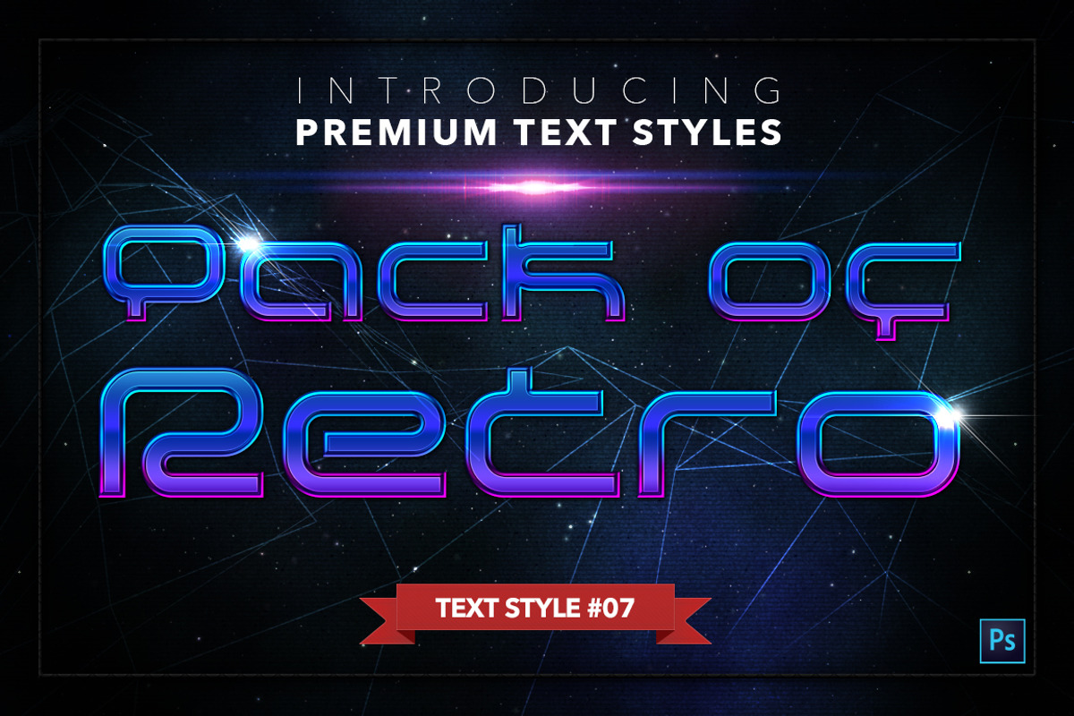 Retro #2 - 17 Text Styles, a Layer Style Add-On by Jonas Stensgaard (Photo 8 of 20)