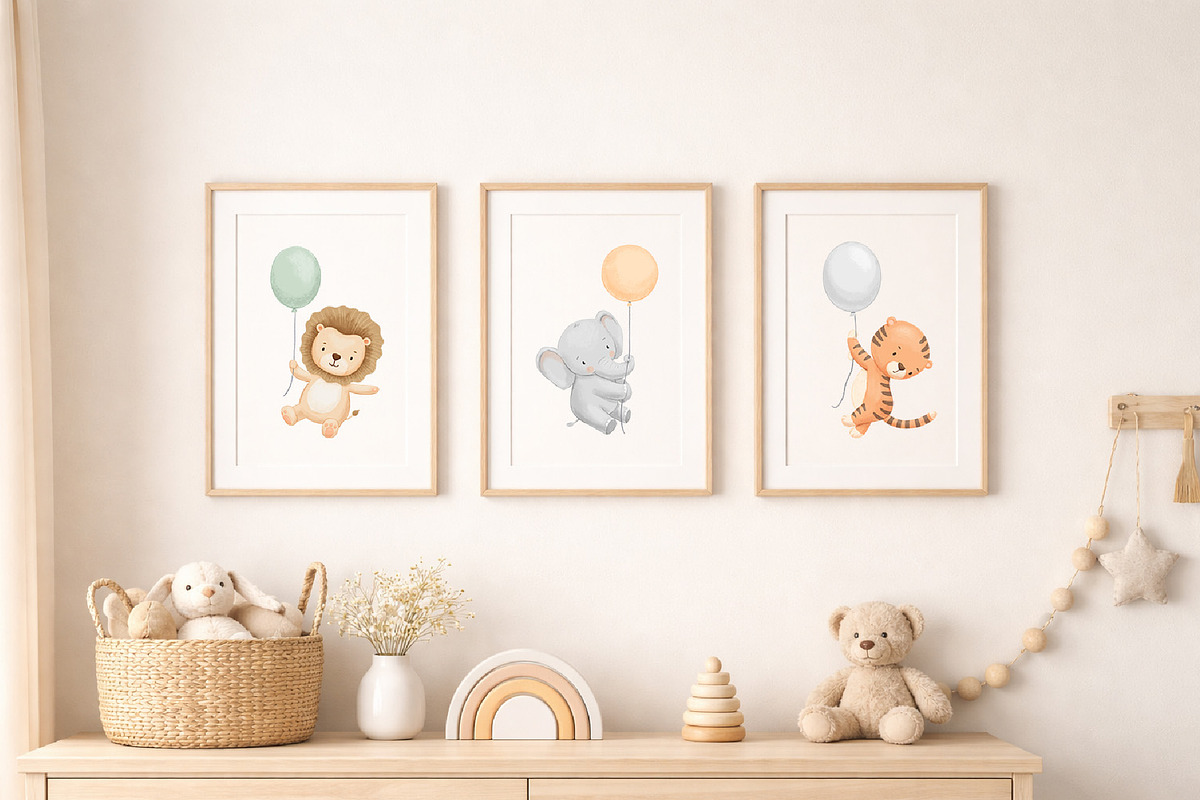 Safari Animals Watercolor clipart, an Animal Illustration by ElenaPlatovaArt (Photo 4 of 15)