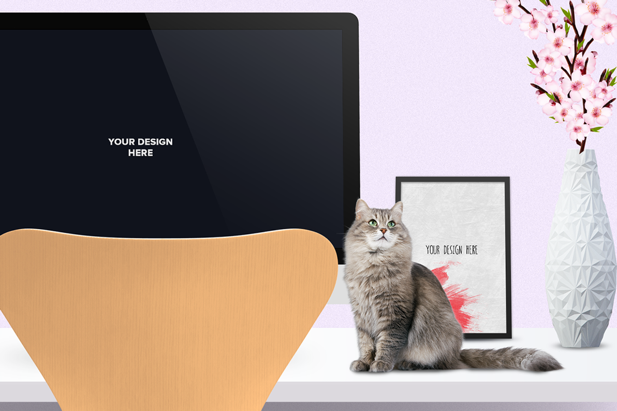 Mockup  scene creator-Desk edit, a Product Mockup by Leschinger.cz (Photo 7 of 8)