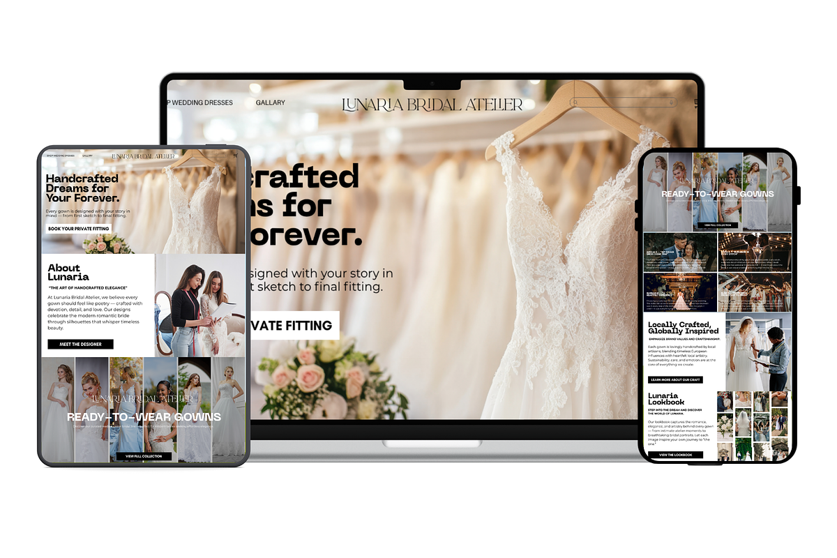 Wedding Dress Landing Page Template preview 5