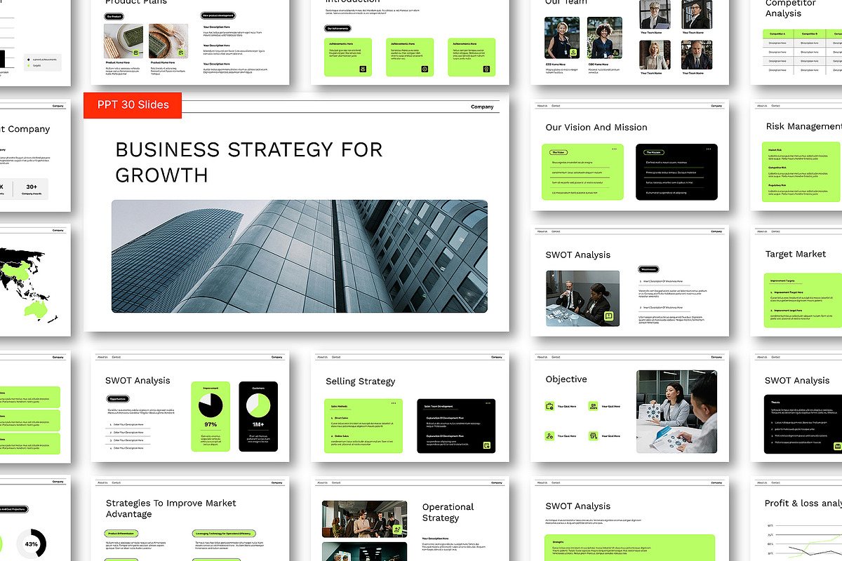 Business Strategy Powerpoint, a Presentation Template by Siska Arista (Photo 1 of 5)