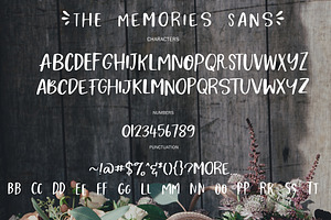 The Memorie Font DUO & Doodle