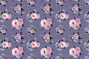 12 Violet Flowers Seamless Patterns, a Pattern Graphic by Sunset&Sea Design (Thumbnail 4 of 4)