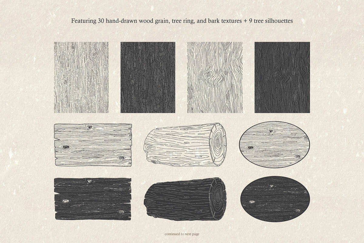 Wood Grain & Tree Texture Vector, a Texture Illustration by Seaquint (Photo 4 of 5)
