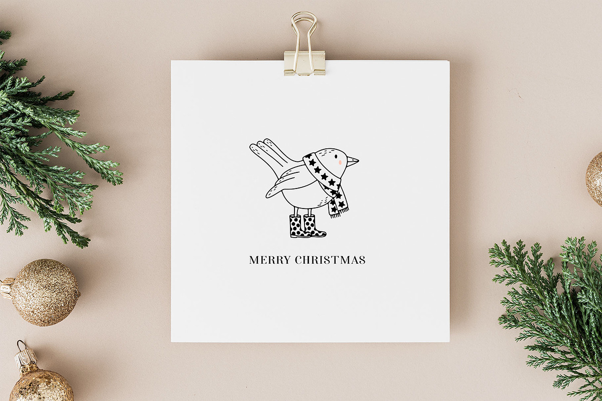 Christmas - Graphics, Wreaths, Cards, an Animal Illustration by Michèle Kae (Photo 2 of 10)