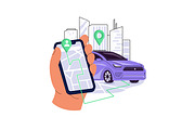 Car rent, carsharing concept set, a Transportation Illustration by PaperTrident (Thumbnail 4 of 11)