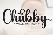 Chubby | Script Font, a Handwritten Font by Scratchones (Thumbnail 1 of 9)