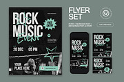 Rock Music Event Flyer, a Flyer Template by graphicook (Thumbnail 1 of 3)