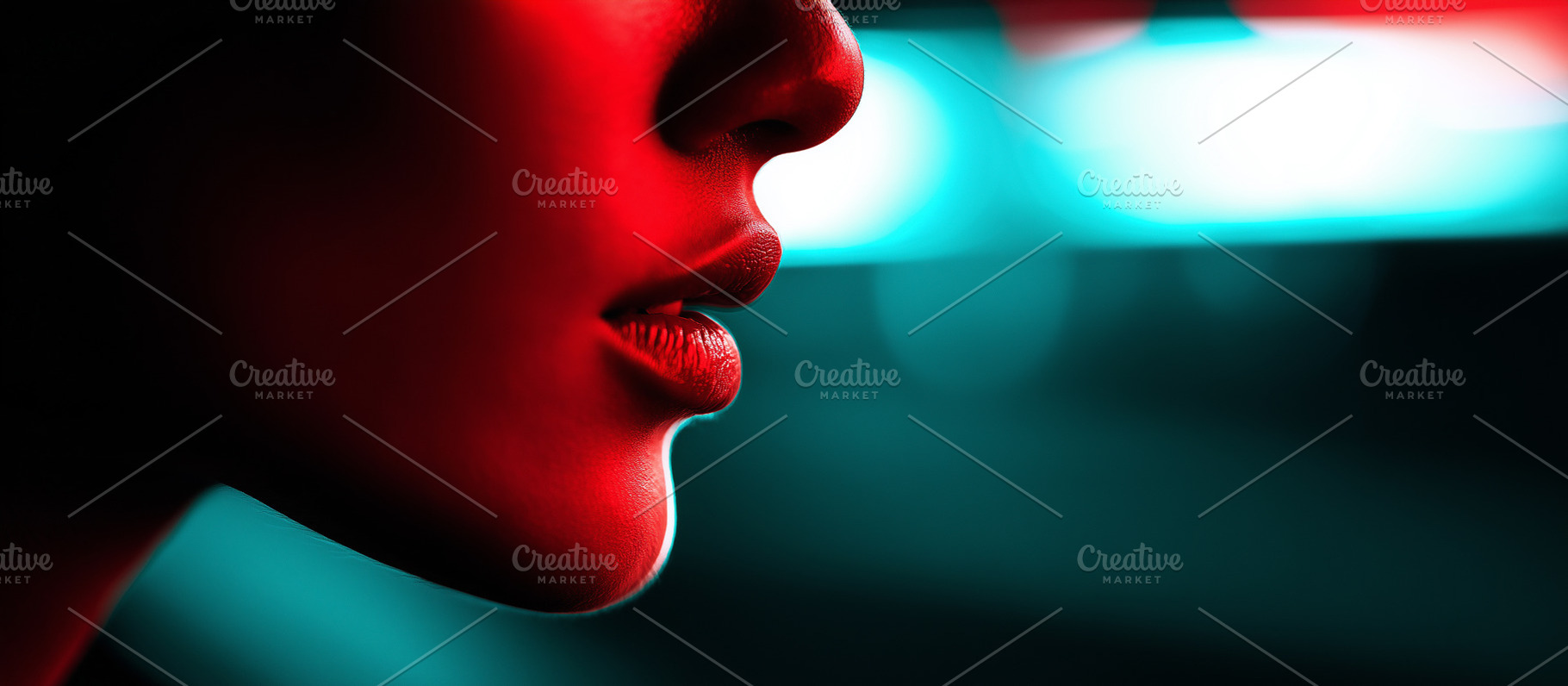 Close up side view of a woman's lips, a Person Photo by MistyDay