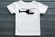 Helicopter Silhouette SVG, a Transportation Illustration by newminddesign (Thumbnail 7 of 10)