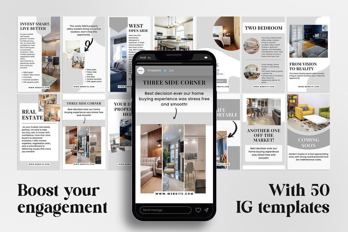 Real Estate IG Canva Story Template preview 2
