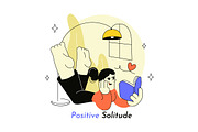 6 Positive Solitude Illustration, a Person Illustration by denayunebgt (Thumbnail 3 of 3)