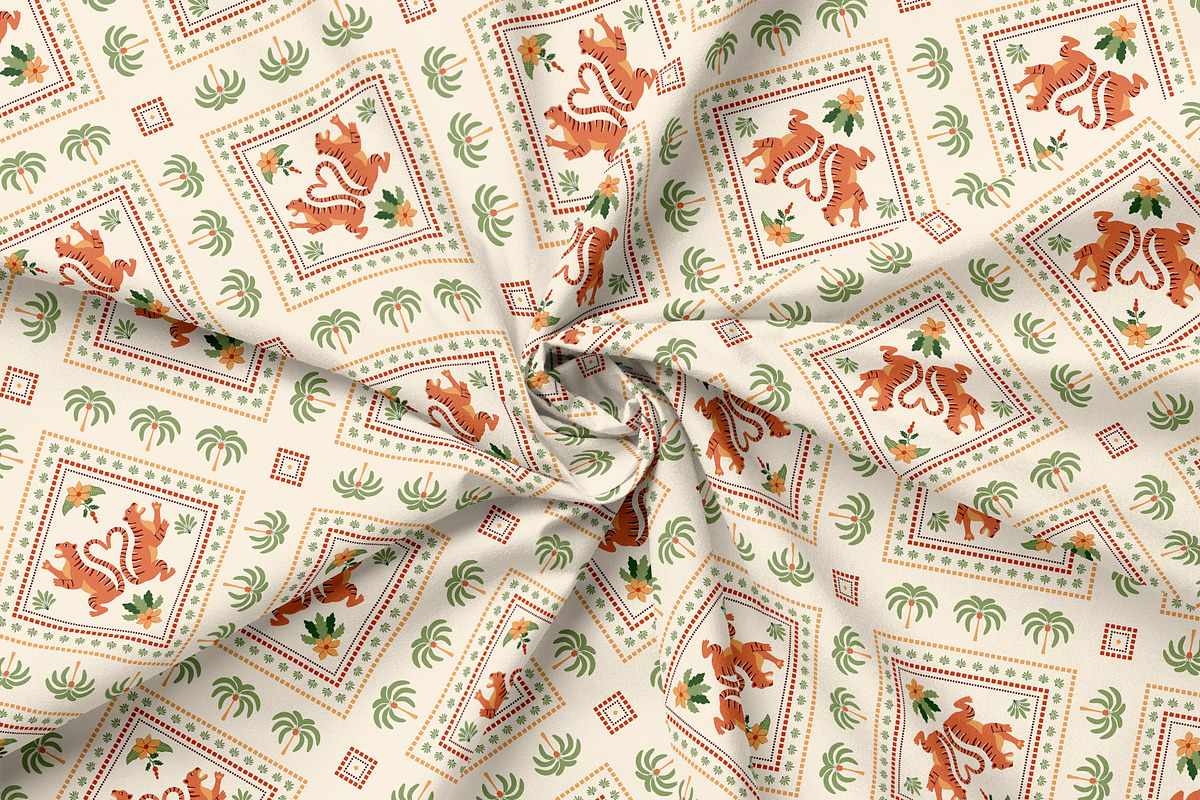 Checkered tropical summer patterns, a Pattern Graphic by Tani Kuzminka (Photo 9 of 11)