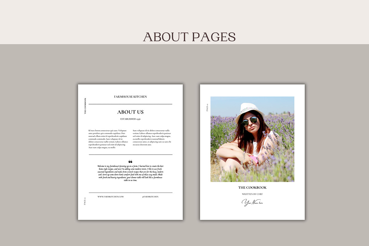 Canva Recipe Book Template, a Magazine Template by Deepa Template Studio (Photo 5 of 12)