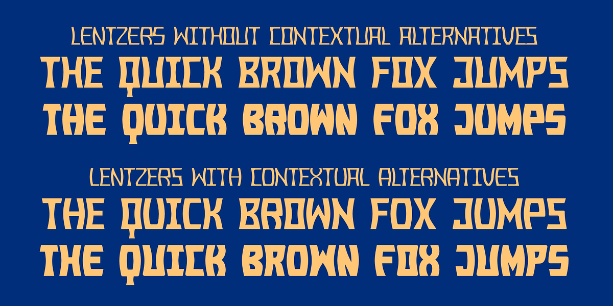 Lentzers, a Sans Serif Font by Ingrimayne Type (Photo 5 of 6)