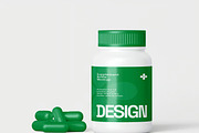 Supplement Bottle Mockup, a Packaging Mockup by renderstockmarket (Thumbnail 4 of 4)