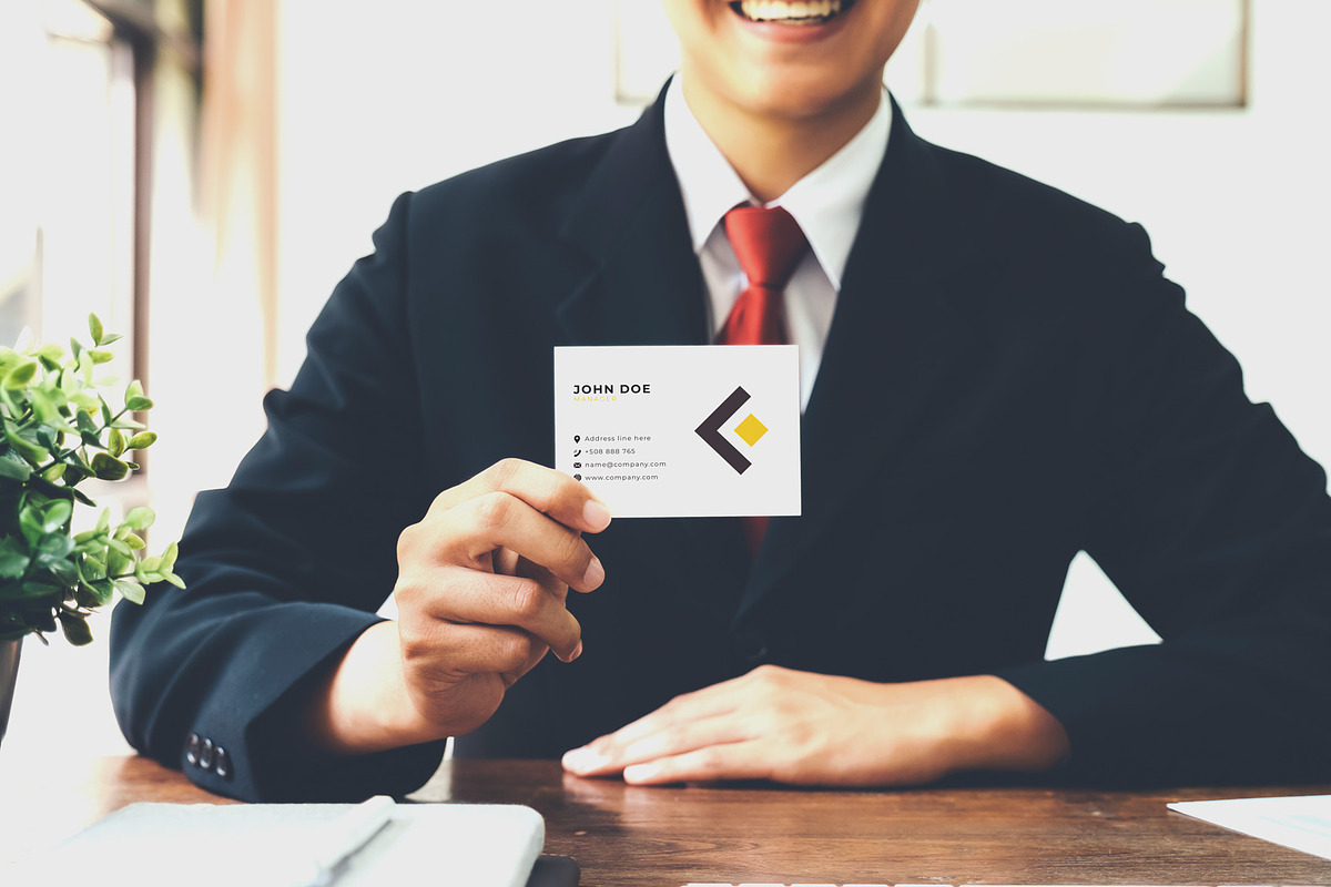 12 Business Card Mockup #1, a Print Template by Walentin (Photo 6 of 13)