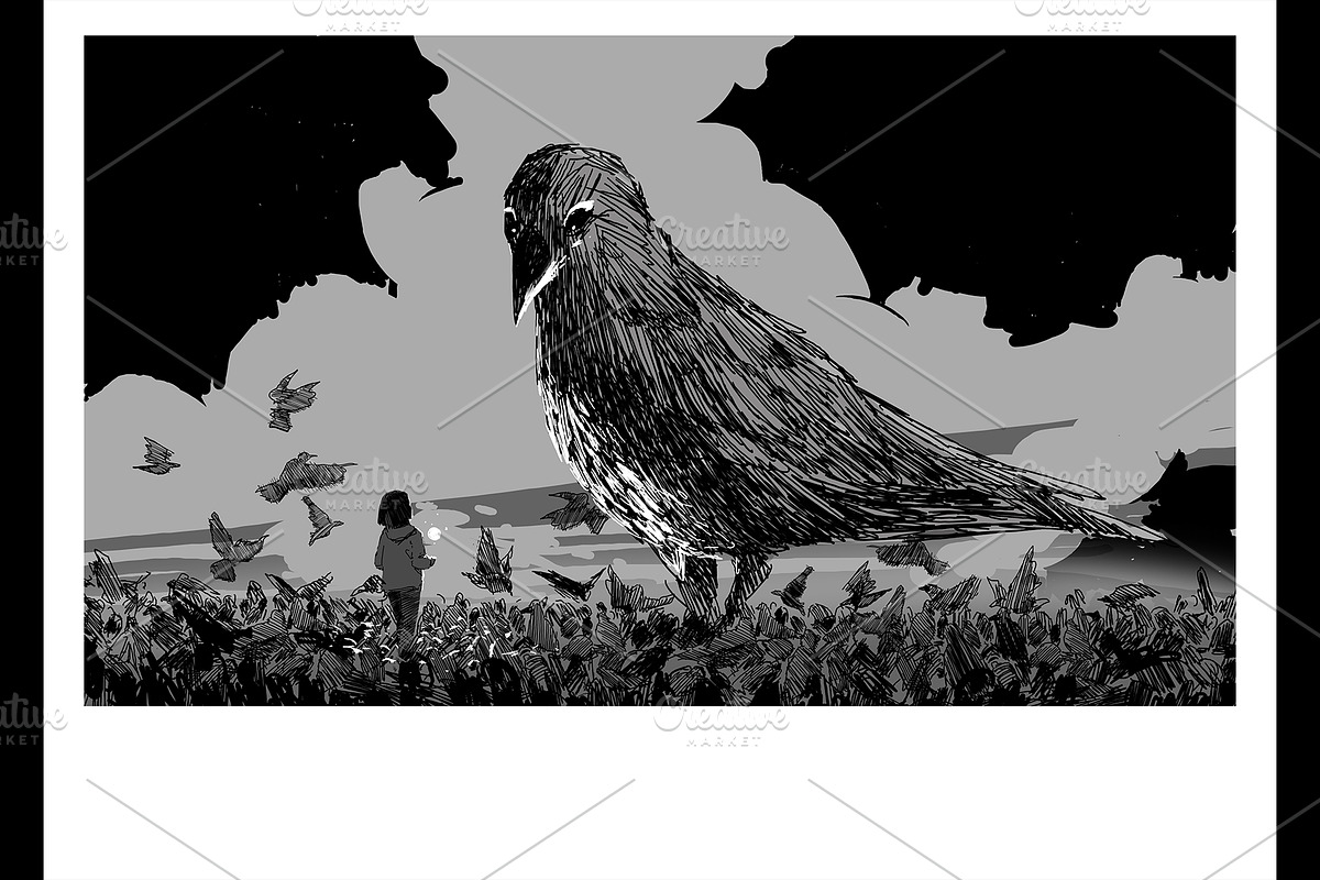 Black & white drawing collection., a Person Illustration by Grandfailure (Photo 18 of 23)