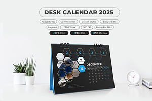 Desk Calendar 2025 Printable