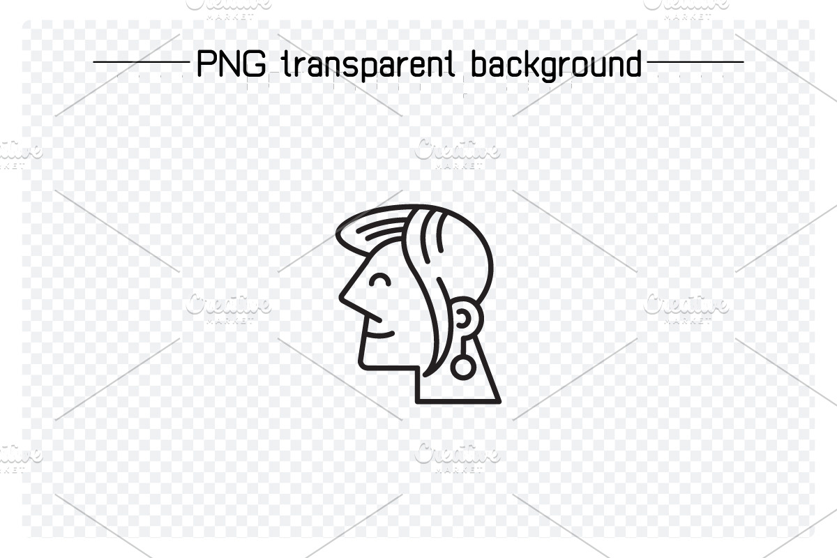 Comic Human Face Profile Icons Set, a Person Illustration by Designfour (Photo 5 of 7)