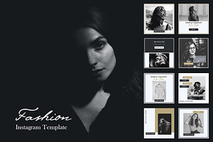 Fashion Instagram Template, a Social Media Template by Glowin_studio