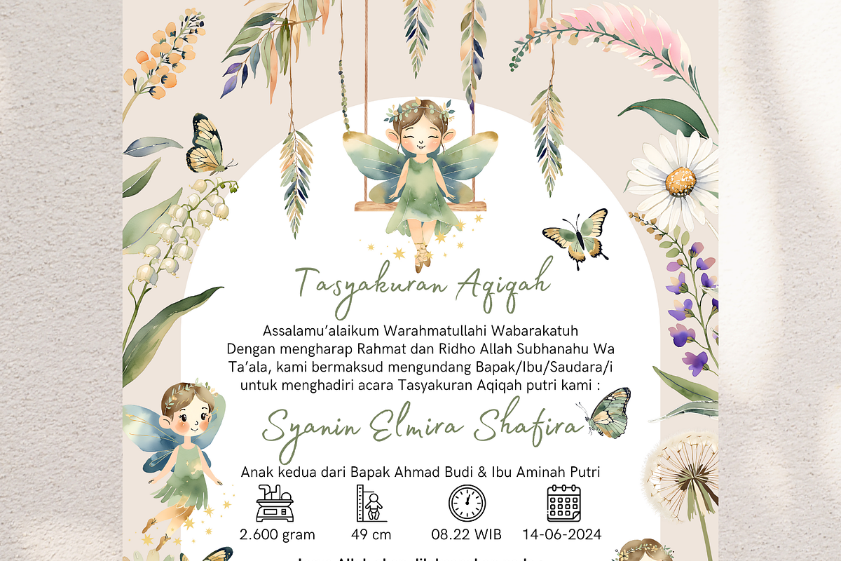 Fairy Garden Canva Templates Invite, an Invitation Template by Blooming Daisy (Photo 4 of 4)