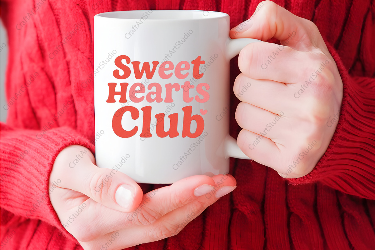 Valentine Sweet Hearts Club PNG, an Illustration by CraftArtStudio (Photo 2 of 4)